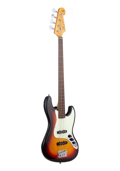 Sx Sjb62 Perdesiz Bas Gitar 3 Tone Sunburst