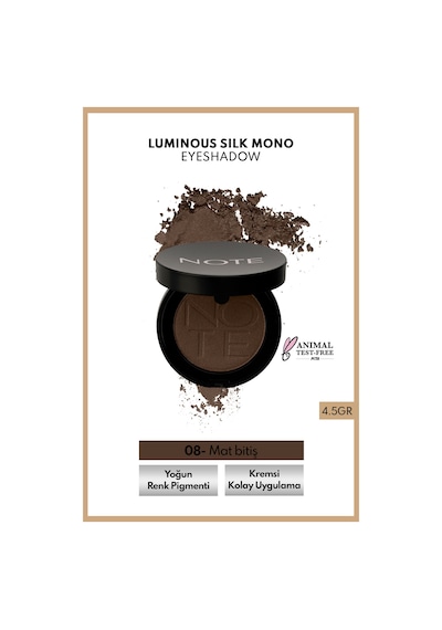 Luminous Silk Eyeshadow Tekli Göz Farı – 08 Kahverengi