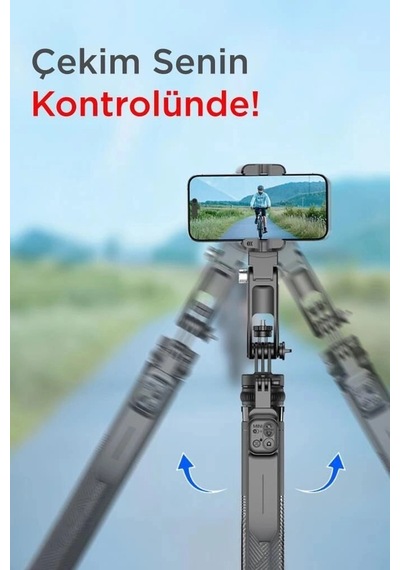 Torima C16 Telefon Tutucu Çok Amaçlı Tripod Kamera Tripod Mobil Ayak Kayıt Ayağı Cihaz Standı