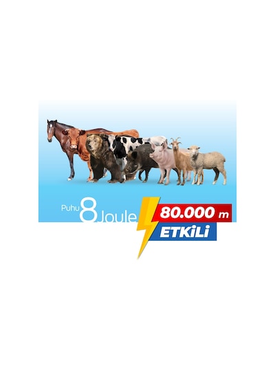 Puhu Compact Güneş Enerjili Elektrikli Çit Cihazı 60 W 8 Joule 80.000 M
