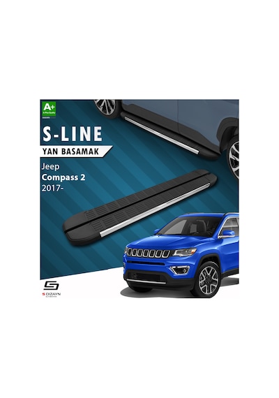 S-dizayn Jeep Compass 2 S-line Krom Yan Basamak 173 Cm 2017 Üzeri