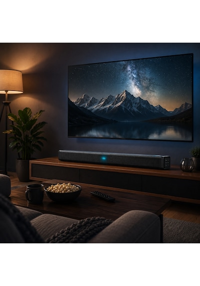 Hepu Hp-tv05 80w Güçlü Bluetooth Soundbar Led Display Aux/usb/tf Hd Arc Kumandalı