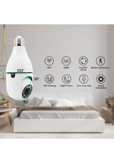 Torima Cmr-6 360 Full Hd 1080p Ampül Smart Ip Kamera Torima Cmr-6 360 Full Hd 1080p Ampül Smart Ip Kamera