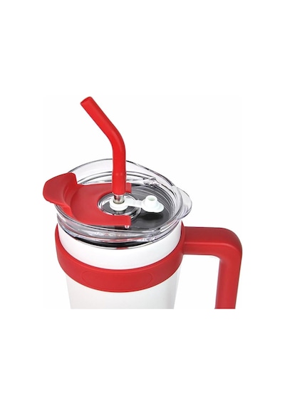 304 L Çelik 1,2 L Beyaz Pipetli Kamp Piknik Termos cin909by