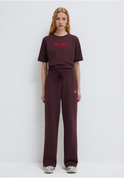 Mavi - California Baskılı Bordo Eşofman Altı 1011201-70223 Bordo