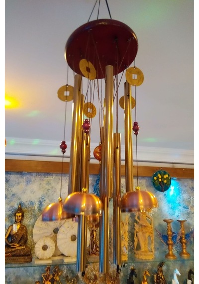 Deprem Zili Çanı Duvar Rüzgar Çanı Zili Feng Shui Bereket Çin Paralı