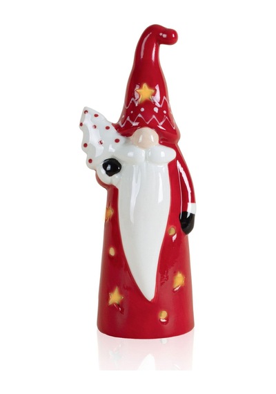 The Mia Dekoratif Yılbaşı Süsü Led Işıklı Cüce 8x7x22 Cm Sus0157
