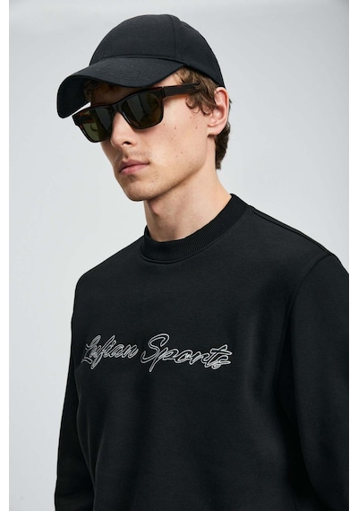 Lufian Loved Siyah Erkek Sweatshirt 112030170 Siyah