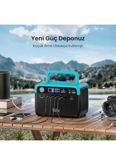 Bix Ps60k 192wh 300w 230v 50hz Taşınabilir Güç İstasyonu
