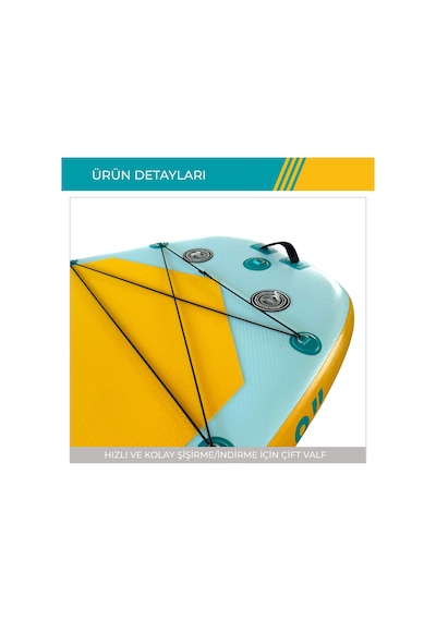 Şişme Sup Board/ Stand Up Paddle Board 140 457 20cm Full Set Xl Turkuaz