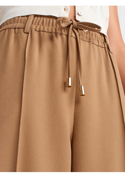Dilvin 72170 Geniş Paça Yumuşak Pantolon-camel Camel