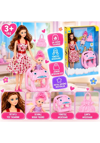 Storeşahin 02413 Anlily Yürüteçli Bebek / +3 Yaş Shn0720 Standart