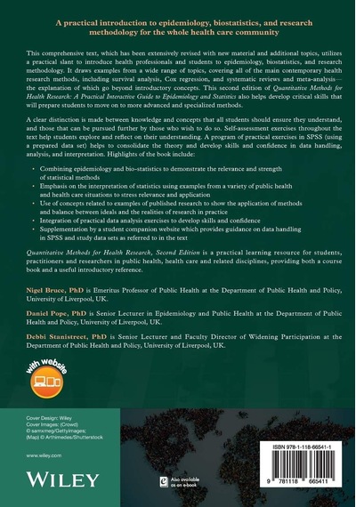 Quantitative Methods For Health Research: A Practical Interactive Guide To Epidemiology And Statistics