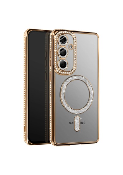 Samsung Uyumlu Galaxy A37 5g Joke Simli Magneticsafe Kılıf - Gold Standart