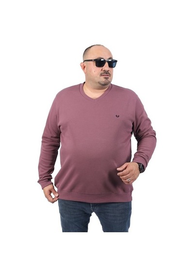 Starbattal Büyük Beden V Yaka Double Face Basic 22720-1897