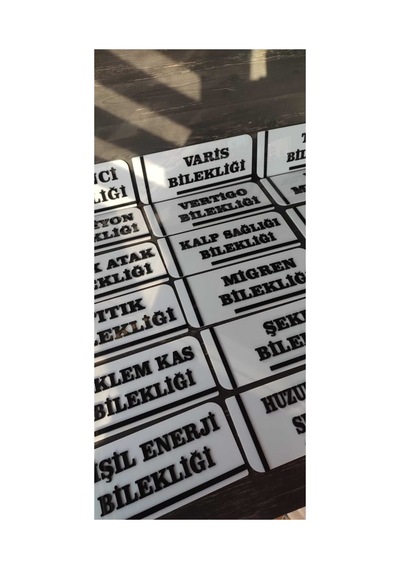 Pleksi Kabartmalı Kapı İsimliği 1 Adet