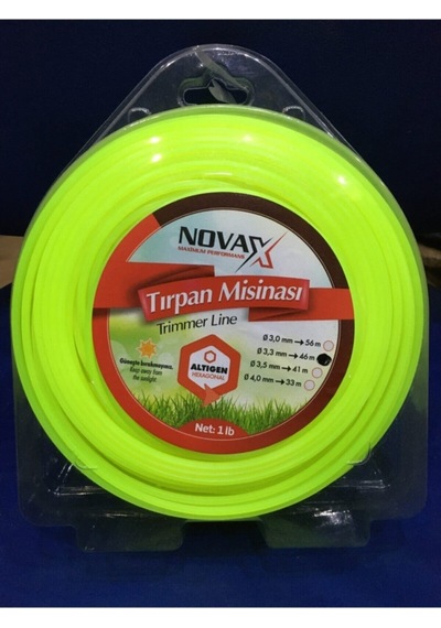 Novax Tırpan Ot Kesme Misinası Tırpan Misinası 6 Köşe Ot Misina
