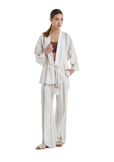 Blackspade Kadın Kimonolu Bej Pijama Takımı C2t0n4o06- 001