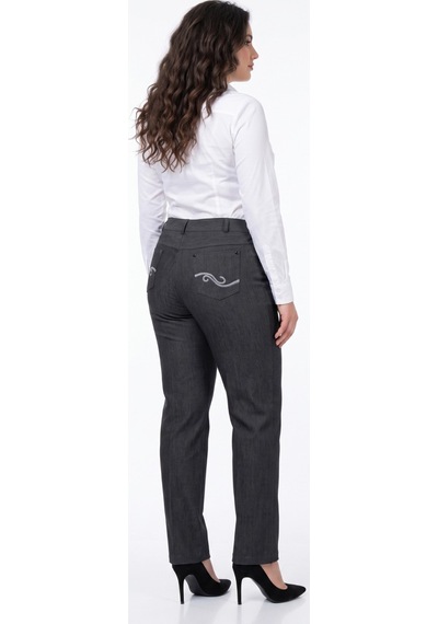 Baglan Kadın 5 Cep Kumaş Pantolon Bgl-st05668 Füme