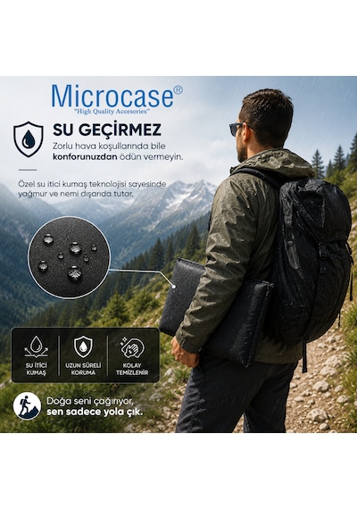 Microcase İple Sabitlemeli Katlanabilir Sırtlıklı Tasarım Kamp Sandalyesi Minderi Piknik Outdoor Balıkçılık 80x40 Cm Al5565 Krem