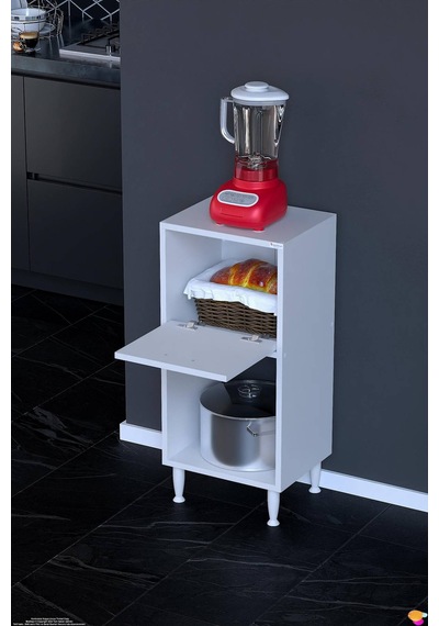 Nova Çok Amaçlı Mutfak Modülü 35x87x32 Cm Kiler Dolabı Ekmeklik Ve Mutfak Düzenleyici Beyaz Nova Çok Amaçlı Mutfak Modülü 35x87x32 Cm Kiler Dolabı Ekmeklik Ve Mutfak Düzenleyici Beyaz