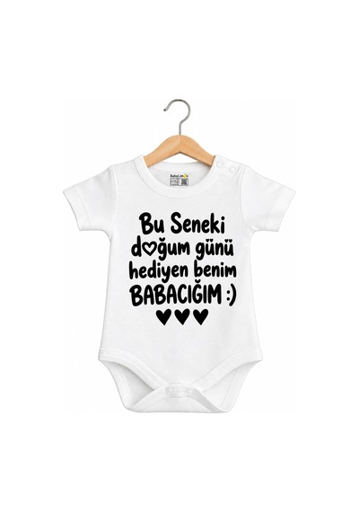 Babylimon Bu Seneki Doğum Günü Hediyen Benim Babacığım Beyaz - 936542316 Beyaz