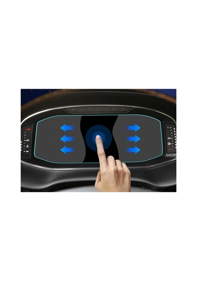 Cupra Terramar Uyumlu Araç Ekran Koruyucu 10.25 İnç Dijital Gösterge 9h Nano Kırılmaz Şeffaf