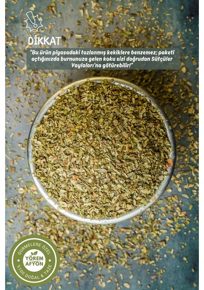 Yörem Afyon Bereketli Toprakların Saf Kokusu Hakiki Isparta Sütçüler Yaprak Kekik Thymus Vulgaris 80gr.