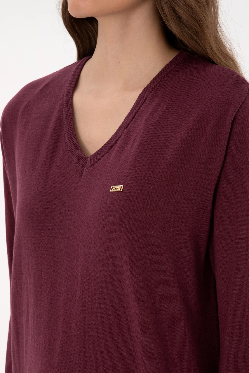 U.s. Polo Assn. Kadın Plum Kazak /triko 50313598-vr177 New Plum