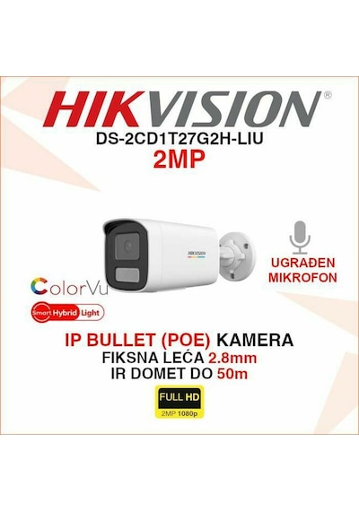Hikvision Ds-2cd1t27g2h-lıuf 2.8 Mm