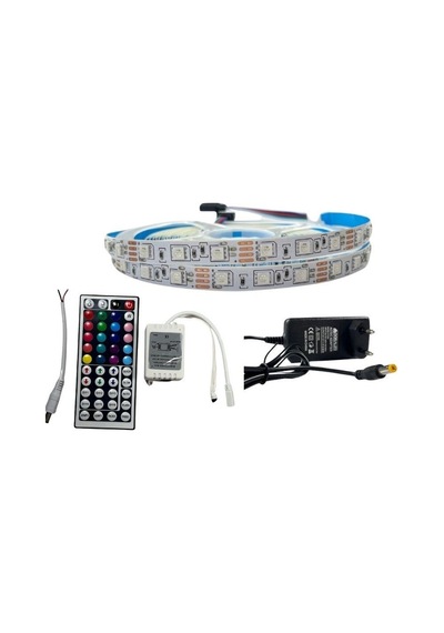Ir Kumandalı Rgb Şerit Led Set 5050 Ledli 3çipli 5metre Ip20 99605654