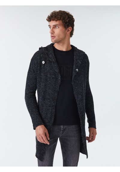 Loose Fit Erkek Hırka Gri