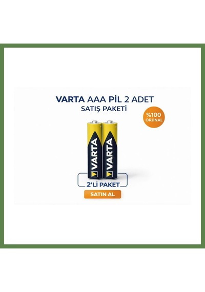 Bezos Marka Aaa İnce Kalem Pil 1.5v Super Heavy Duty R03 Çinko Karbon 2li 1 Paket Hb006