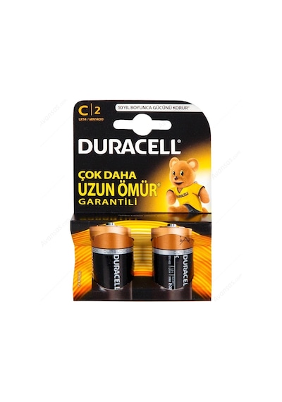Mey İthalat Duracell Alkalin C Orta Boy Pil 2'li Paket