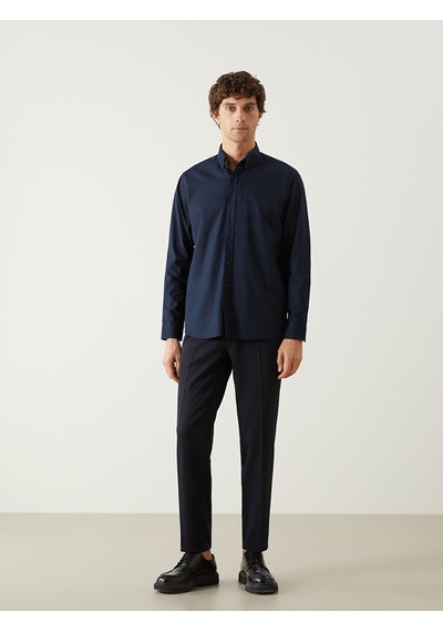 Lcw Vision Lacivert Slim Fit Uzun Kollu Oxford Erkek Gömlek