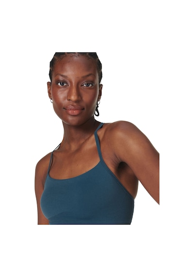 Sweaty Betty Sweaty Betty Spirit Restored Seamless Kadın Yoga Bra 5133 Mavi