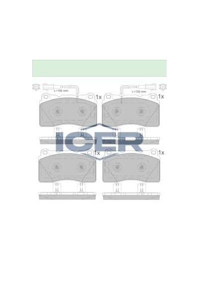 Icer Fren Balata On Fıslı Alfa Romeo Gıulıetta 940 1.4 Tb - 1.6 Jtd 2010-