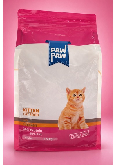 Kitten Tavuklu Yavru Kedi Maması 1.5 Kg Yüksek Protein Omega 3&6