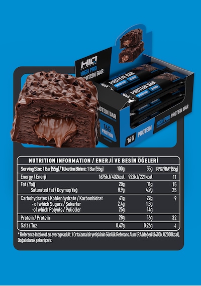 Hıq High Pro Protein Bar 6x55g Chocolate Brownıe Flavored