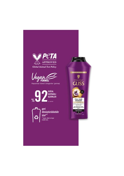Full Hair Wonder Kafein & Peptit Saç Dökülme Karşıtı Şampuan 400 Ml X6 Adet