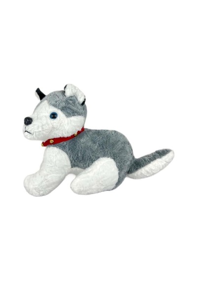 Sevimli Peluş Köpek 40 Cm Uyku Arkadaşim Gri