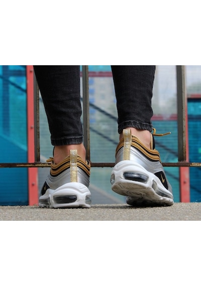 Nike Air Max 97 Sneaker Kadın Ayakkabı1 No Dar Kalıp Aq4137-700 Gümüş