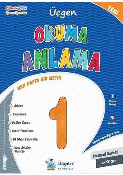 1. Sınıf 2.dönem Okuma Anlama Seti 3 Kitap