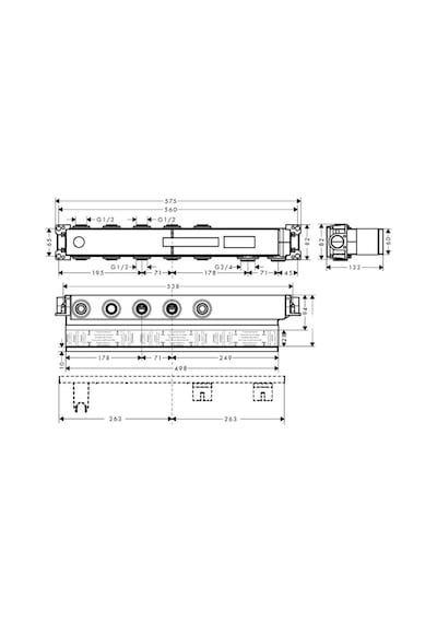 Hansgrohe Rainselect İç Set 3 Çıkış İçin Krom