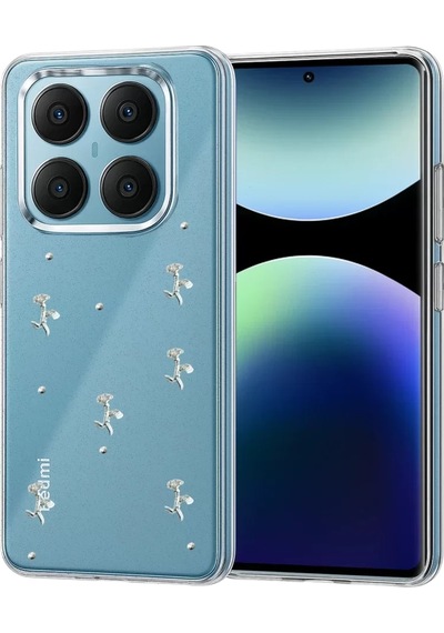 Newface Xiaomi Redmi Note 14 Pro 4g Fiyonk Desenli Kapak - Desen 4 Mavi