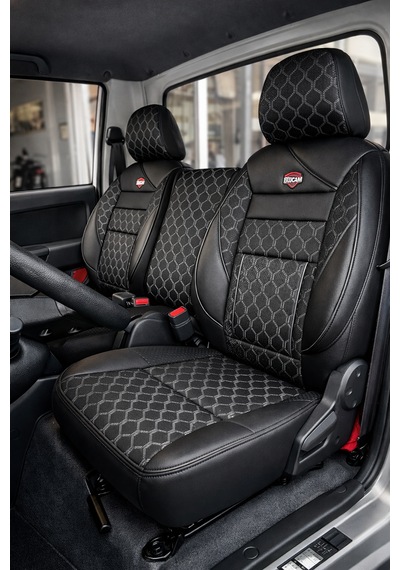 Kia Bongo Koltuk Kılıfı 2+1 Jakar Kumaşlı Ortopedik Renk-Füme Siyah
