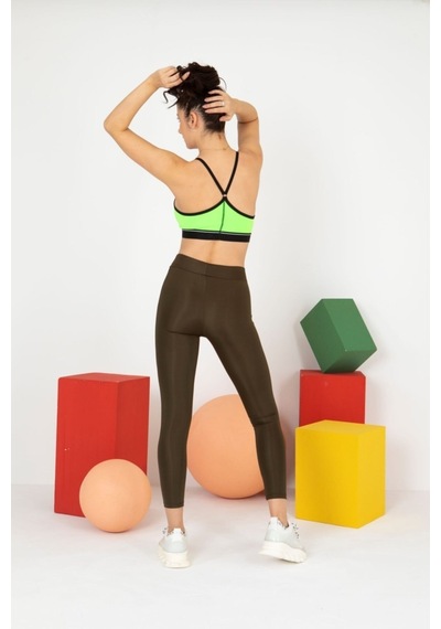Mary Lüx Parlak Disko Disco Taythaki Xl Haki