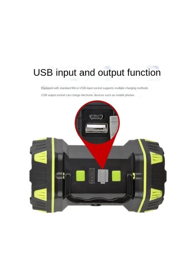 F.b.ı F-262 Yeni Güçlü Çift Taraflı Taşınabilir Spot Ve Işıldak Usb Power Şarjlı Fener