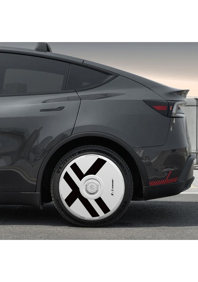 Haloblk Halodısc 2 X-factor -tesla Model Y - 19 İnç Aerodinamik Beyaz Jant Kapağı - 4 Adet