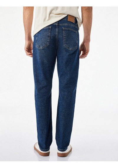 Koton Normal Bel Cepli Pamuklu Slim Fit Jean Pantolon - Brad Jean Koyu İndigo 7wam40008nd Koton Normal Bel Cepli Pamuklu Slim Fit Jean Pantolon - Brad Jean Koyu İndigo 7wam40008nd